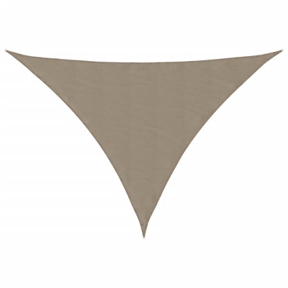 Parasole a Vela Oxford Triangolare 2,5x2,5x3,5 m Grigio Talpa