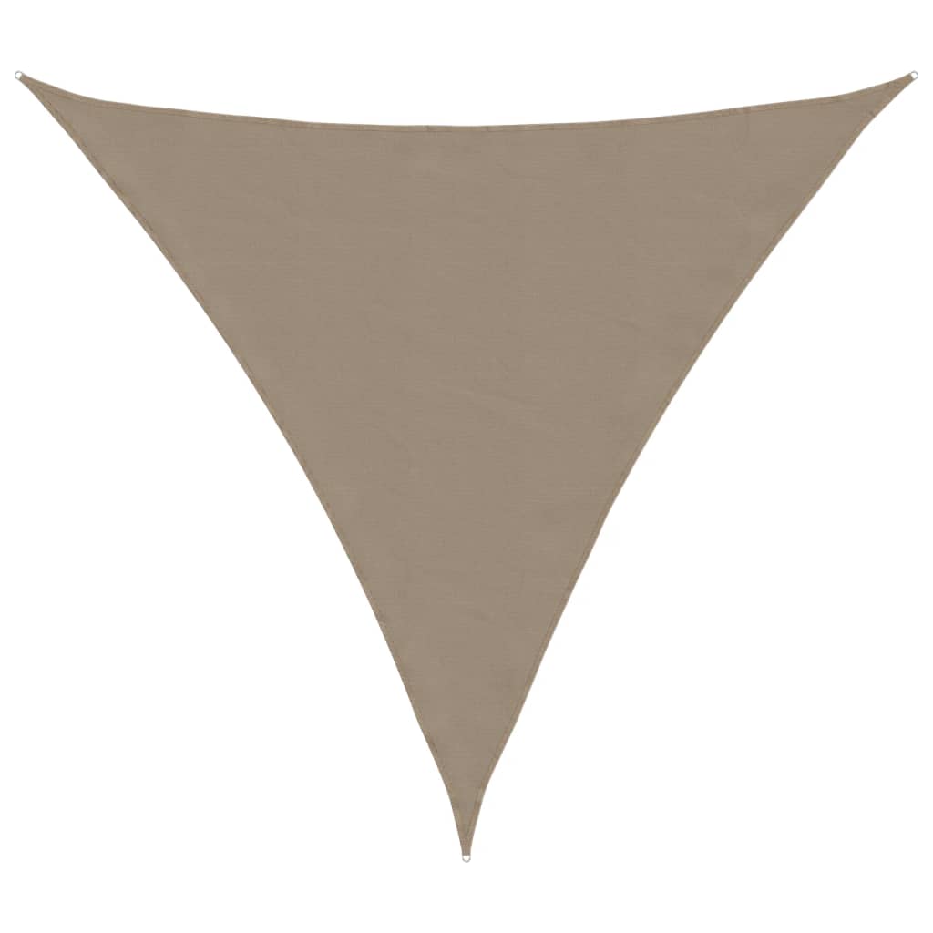 Parasole a Vela Oxford Triangolare 3x3x3 m Grigio Talpa | homemem39