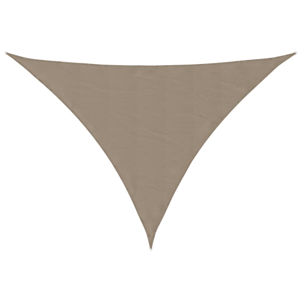 Parasole a Vela Oxford Triangolare 3x4x5 m Grigio Talpa