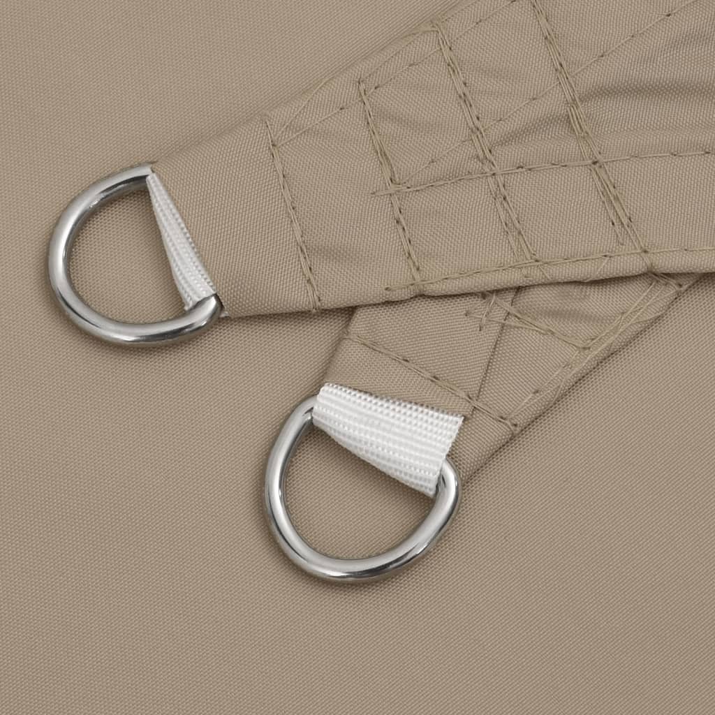 Parasole a Vela Oxford Triangolare 4x4x4 m Grigio Talpa