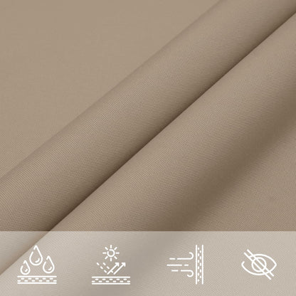 Parasole a Vela Oxford Triangolare 4x4x4 m Grigio Talpa | homemem39