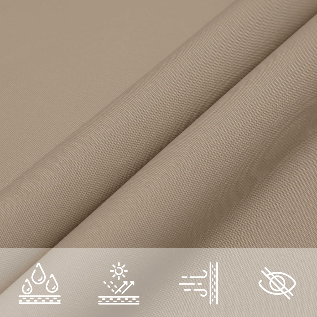 Parasole a Vela Oxford Triangolare 5x5x5 m Grigio Talpa | homemem39