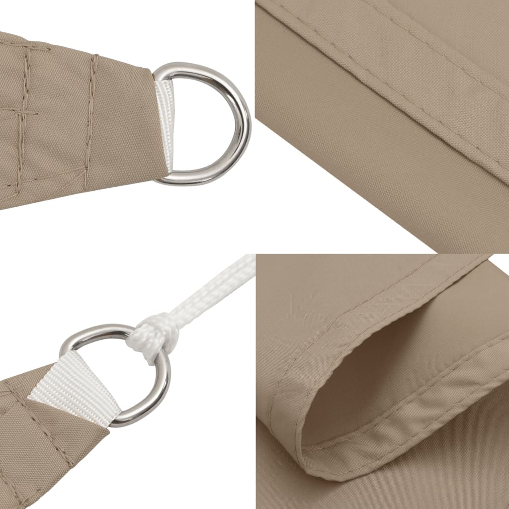 Parasole a Vela Oxford Triangolare 5x6x6 m Grigio Talpa | homemem39