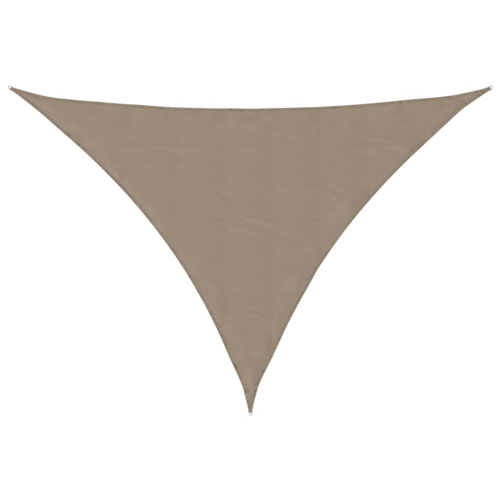 Parasole a Vela Oxford Triangolare 5x5x6 m Grigio Talpa | homemem39