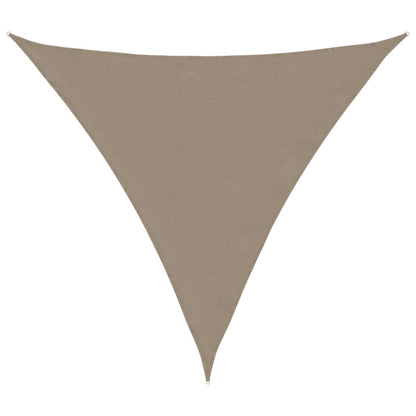 Parasole a Vela Oxford Triangolare 6x6x6 m Grigio Talpa