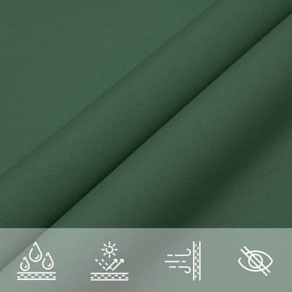 Vela Parasole in Tela Oxford Quadrata 2x2 m Verde Scuro