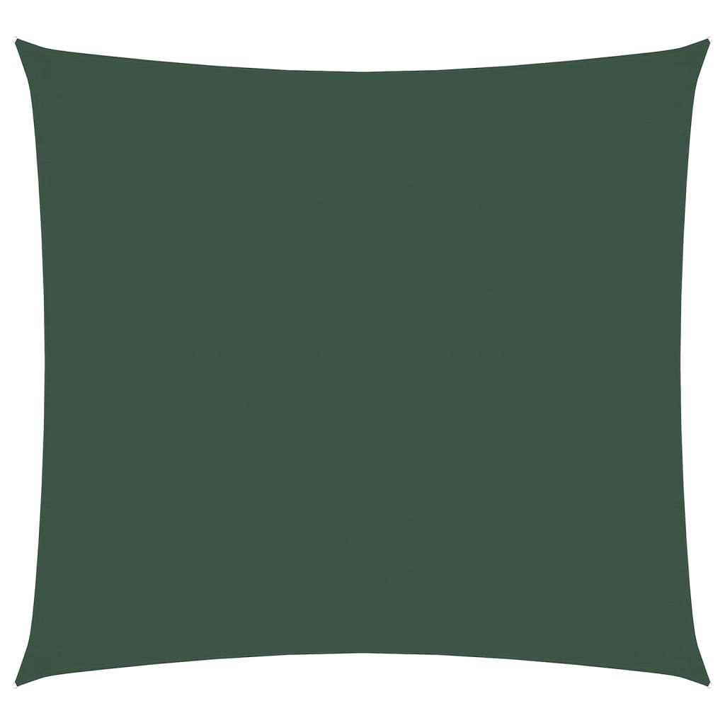 Vela Parasole in Tela Oxford Quadrata 2,5x2,5 m Verde Scuro