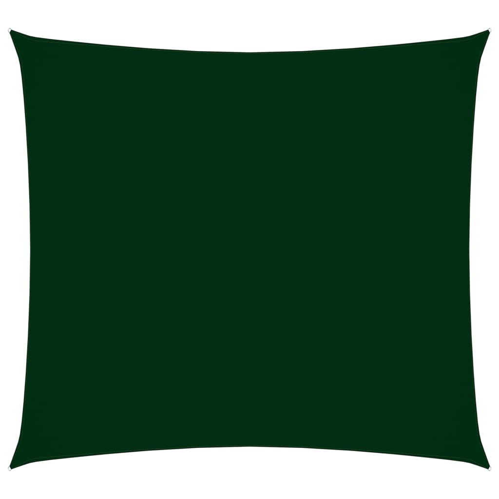 Vela Parasole in Tela Oxford Quadrata 4x4 m Verde Scuro