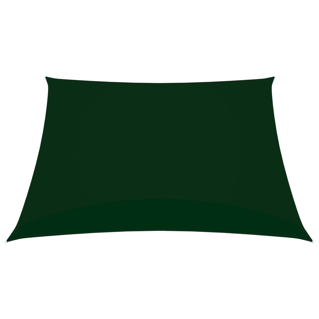 Vela Parasole in Tela Oxford Quadrata 4x4 m Verde Scuro