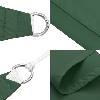 Vela Parasole in Tela Oxford Quadrata 4x4 m Verde Scuro