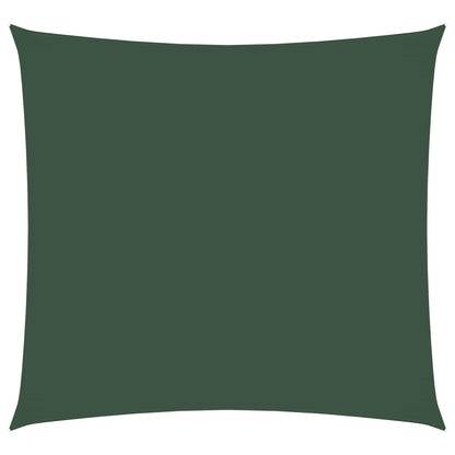 Parasole a Vela in Tela Oxford Quadrato 4,5x4,5 m Verde Scuro | homemem39