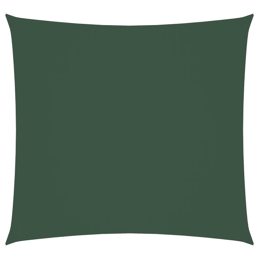 Vela Parasole in Tela Oxford Quadrata 5x5 m Verde Scuro