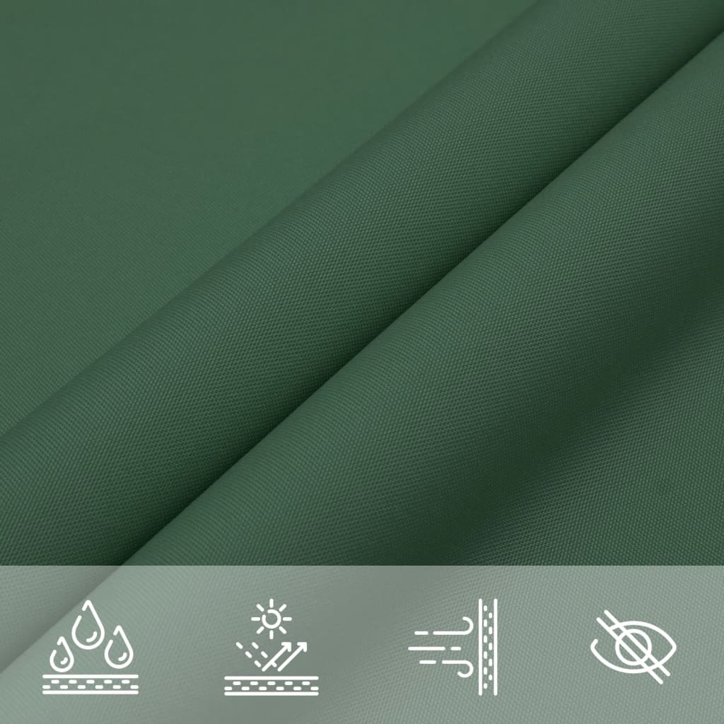 Parasole a Vela in Tela Oxford Quadrato 6x6 m Verde Scuro | homemem39