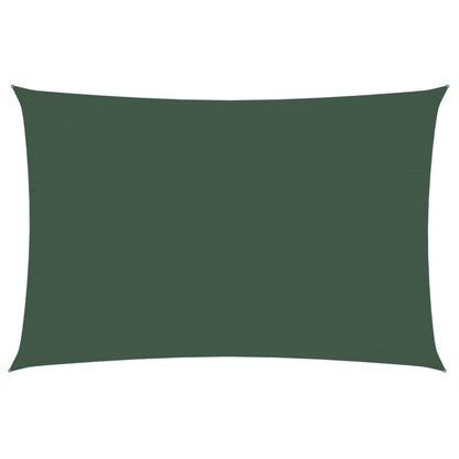 Parasole a Vela Oxford Rettangolare 2x4 m Verde Scuro | homemem39