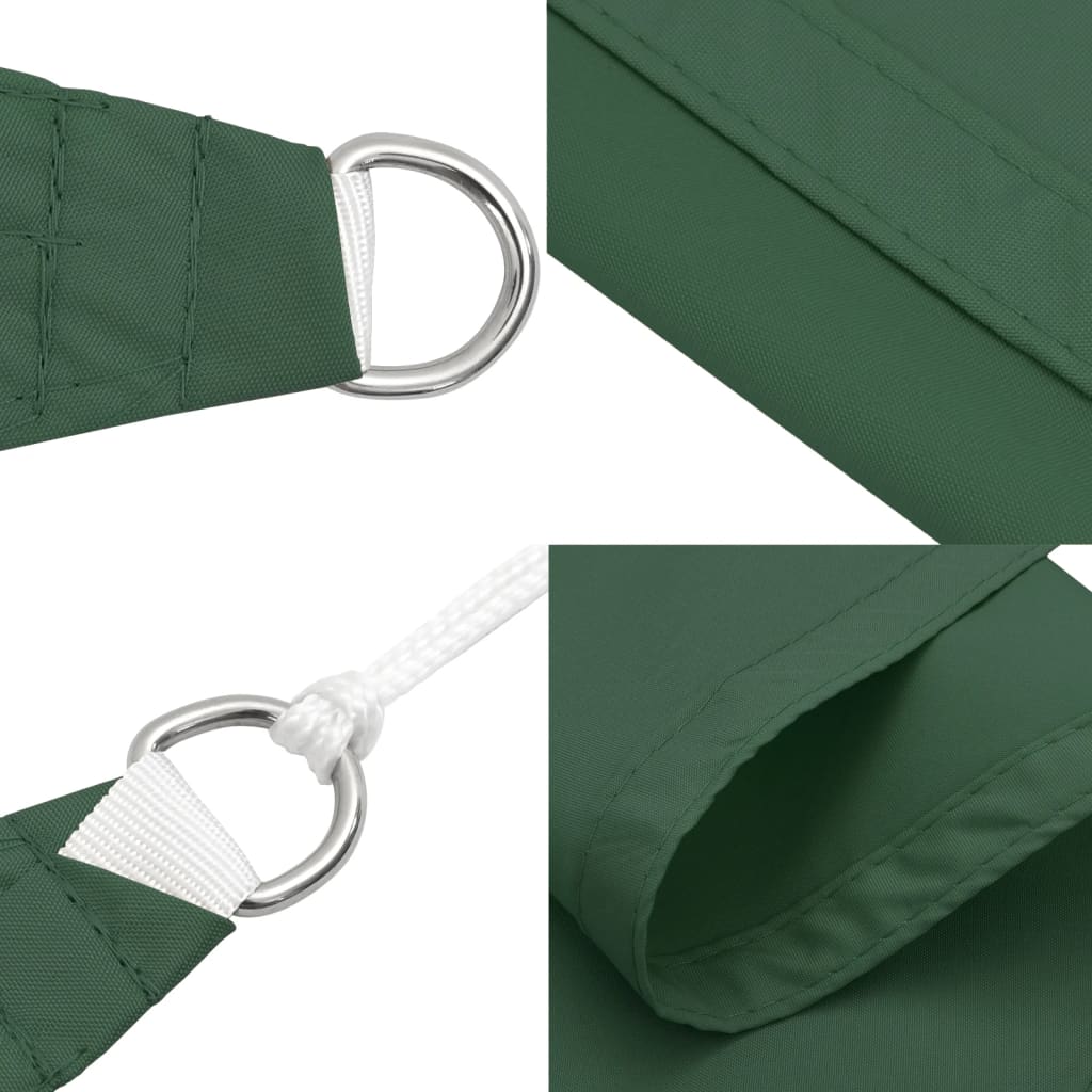 Parasole a Vela Oxford Rettangolare 2x4,5 m Verde Scuro | homemem39