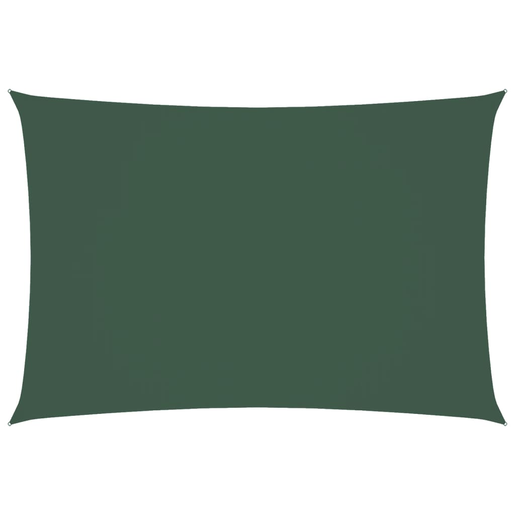 Vela Parasole Tessuto Oxford Rettangolare 2,5x4,5 m Verde Scuro | homemem39