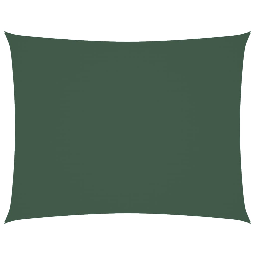 Parasole a Vela Oxford Rettangolare 3x4 m Verde Scuro | homemem39