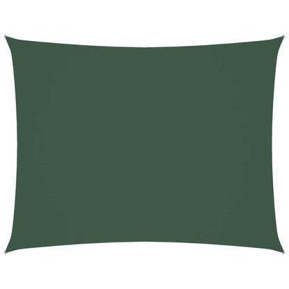 Parasole a Vela Oxford Rettangolare 3,5x4,5 m Verde Scuro | homemem39