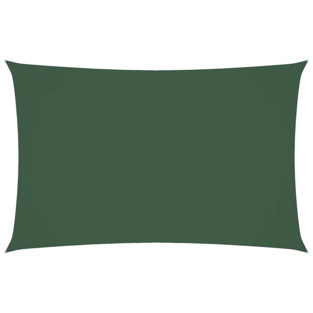Parasole a Vela Oxford Rettangolare 4x7 m Verde Scuro | homemem39