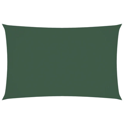 Parasole a Vela Oxford Rettangolare 4x7 m Verde Scuro