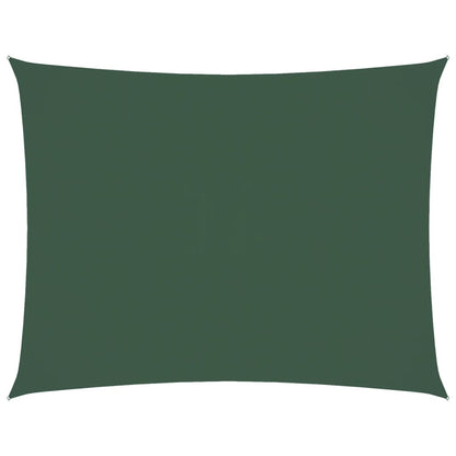 Parasole a Vela Oxford Rettangolare 5x6 m Verde Scuro | homemem39