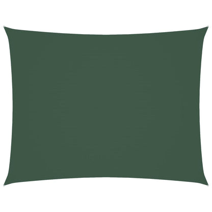 Parasole a Vela Tessuto Oxford Rettangolare 6x8 m Verde Scuro | homemem39