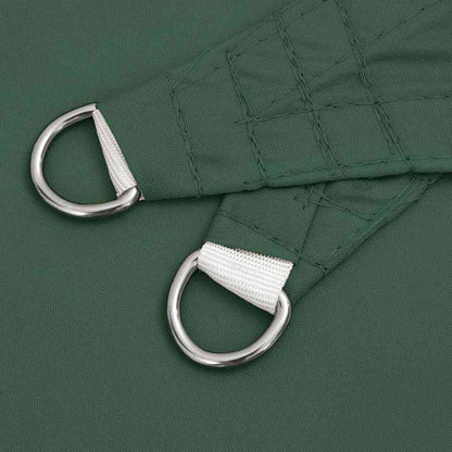 Parasole a Vela Oxford Triangolare 3,6x3,6x3,6 m Verde Scuro