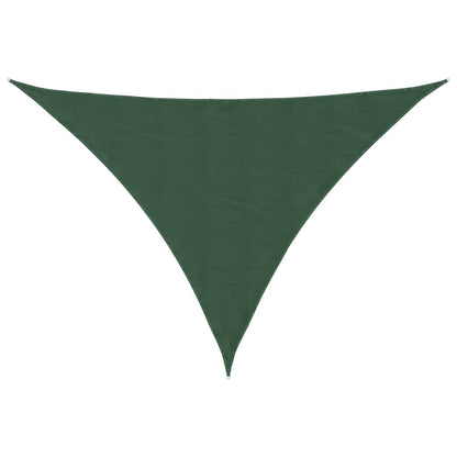Parasole a Vela Oxford Triangolare 3x4x4 m Verde Scuro