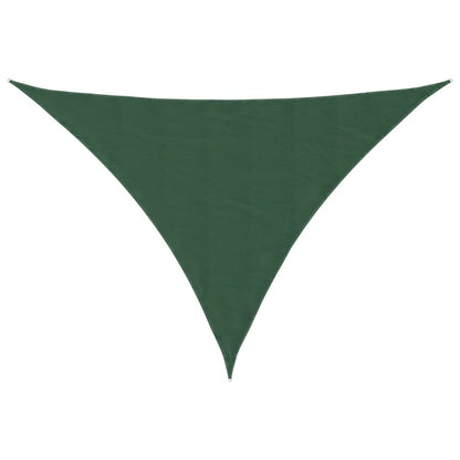 Parasole a Vela Oxford Triangolare 5x6x6 m Verde Scuro | homemem39