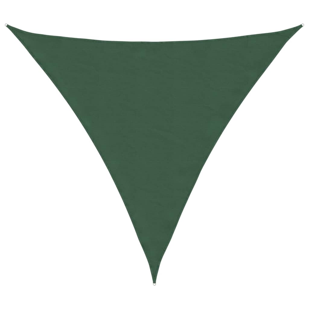 Parasole a Vela Tessuto Oxford Triangolare 6x6x6m Verde Scuro | homemem39