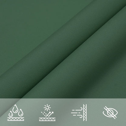 Parasole a Vela Tessuto Oxford Triangolare 6x6x6m Verde Scuro | homemem39