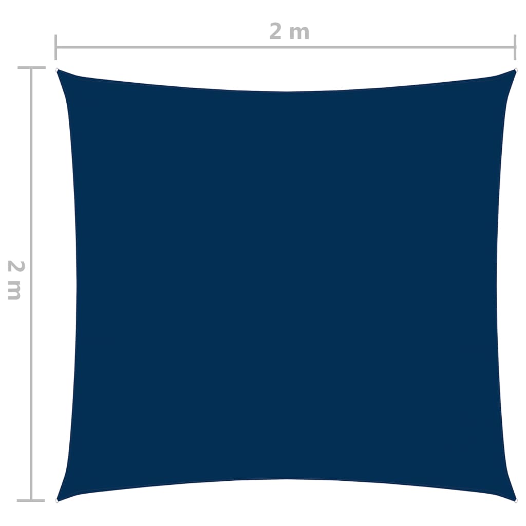 Vela Parasole in Tela Oxford Quadrata 2x2 m Blu