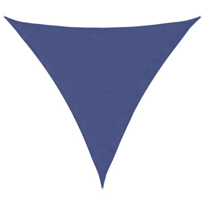 Parasole a Vela Oxford Triangolare 4x4x4 m Blu