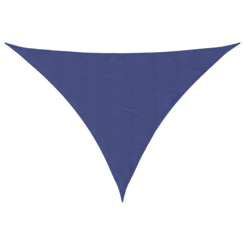 Parasole a Vela Oxford Triangolare 5x5x6 m Blu
