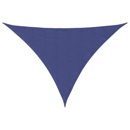 Parasole a Vela Oxford Triangolare 5x5x6 m Blu