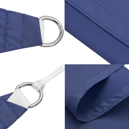 Parasole a Vela Oxford Triangolare 5x5x6 m Blu