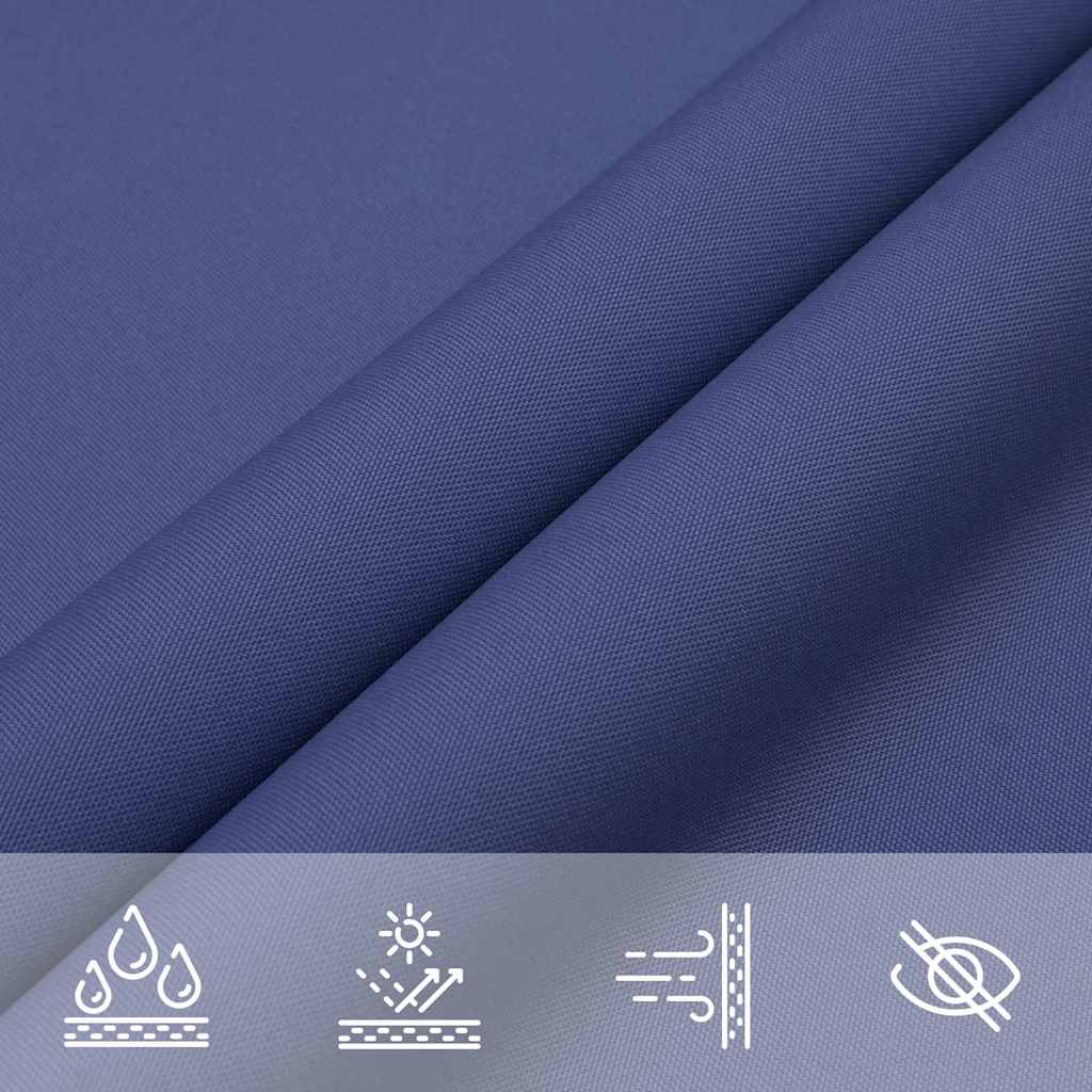 Parasole a Vela Oxford Triangolare 5x5x6 m Blu