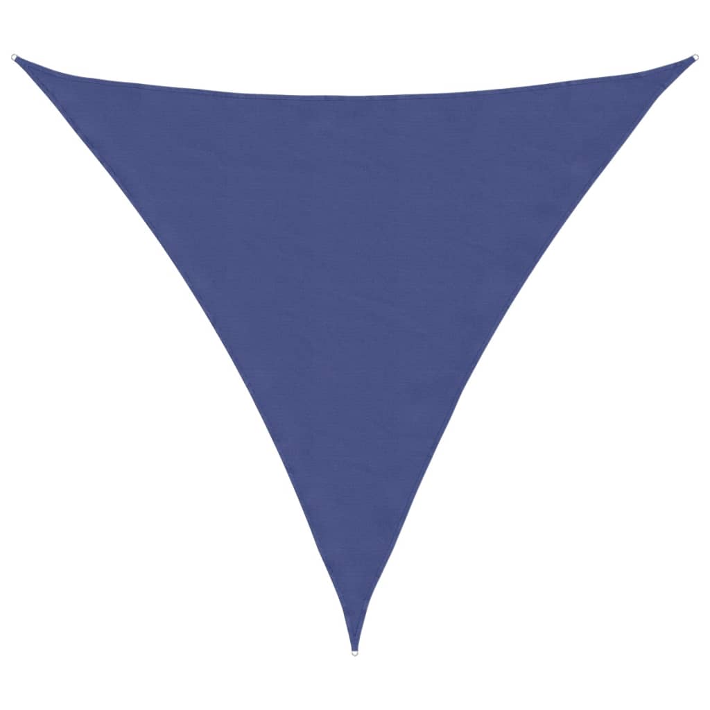 Parasole a Vela in Tessuto Oxford Triangolare 6x6x6 m Blu | homemem39