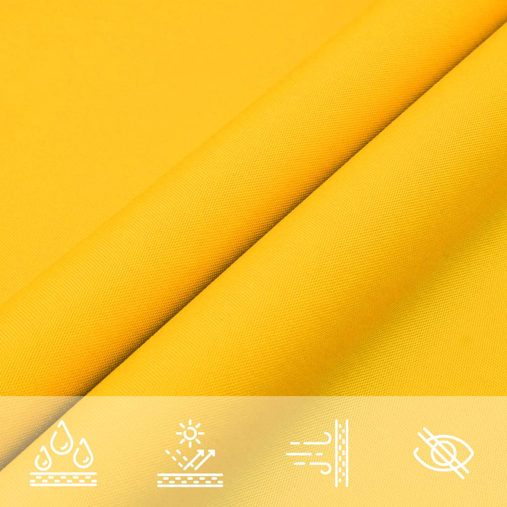Vela Parasole in Tela Oxford Quadrata 2,5x2,5 m Gialla