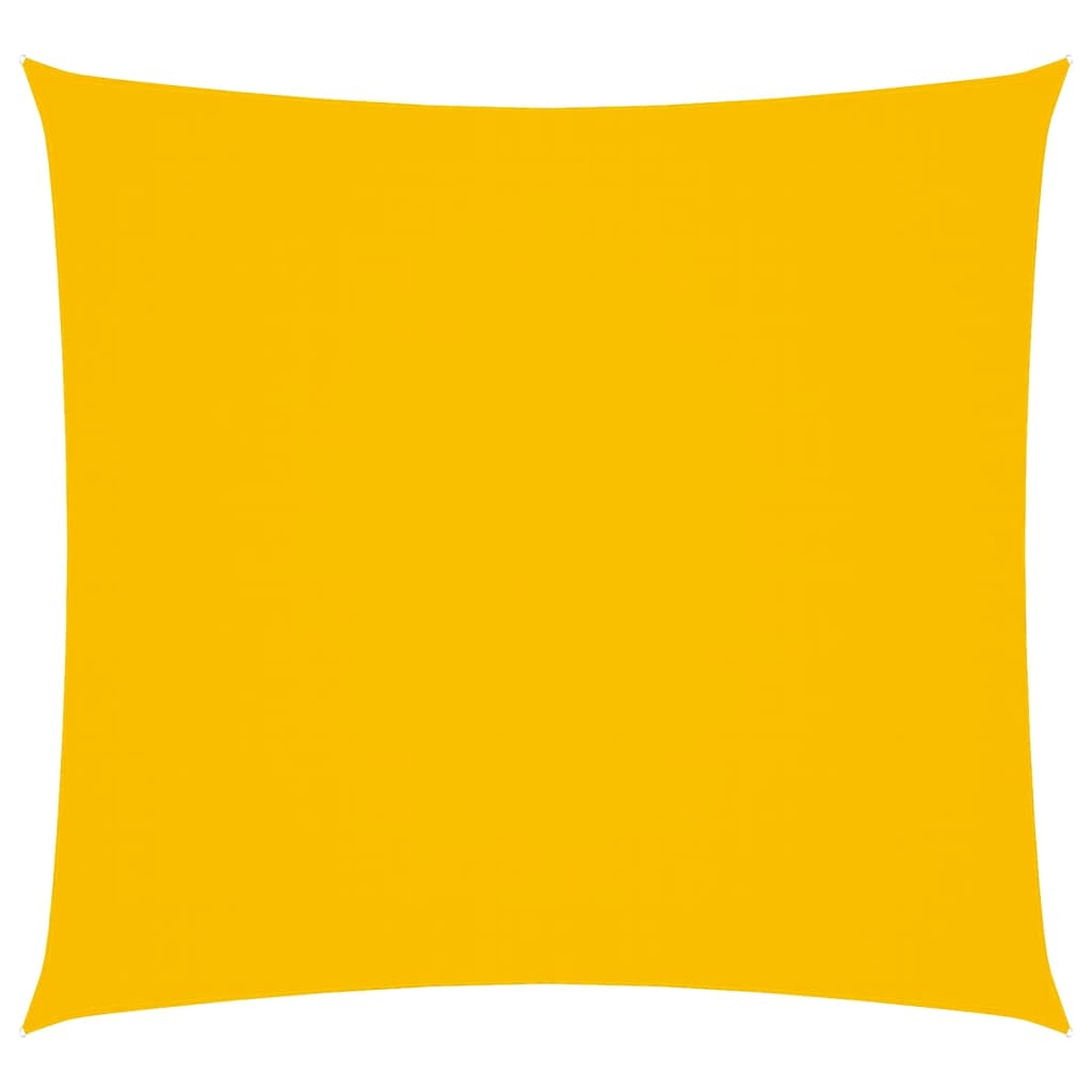 Parasole a Vela in Tela Oxford Quadrato 4,5x4,5 m Giallo