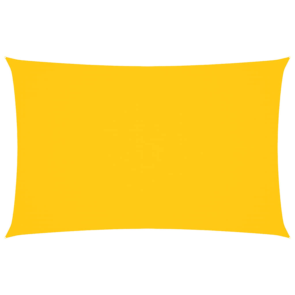 Parasole a Vela Oxford Rettangolare 2,5x5 m Giallo