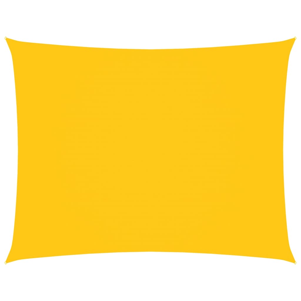 Parasole a Vela Oxford Rettangolare 3,5x4,5 m Gialla | homemem39