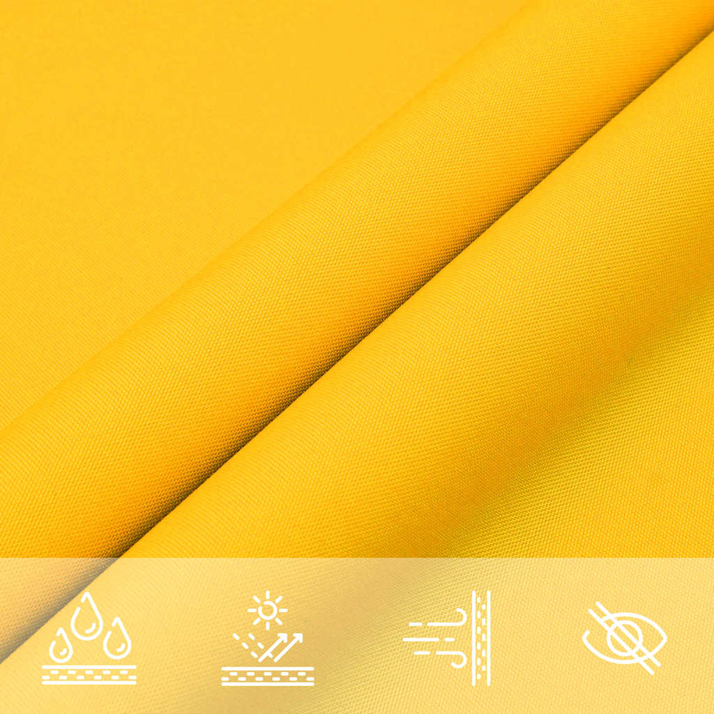 Parasole a Vela Oxford Rettangolare 4x7 m Giallo