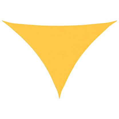 Parasole a Vela Oxford Triangolare 3,5x3,5x4,9 m Giallo