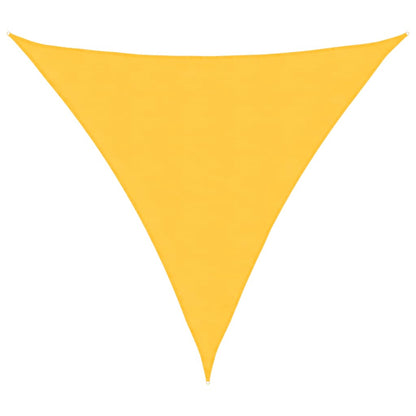 Parasole a Vela Oxford Triangolare 4x4x4 m Giallo | homemem39