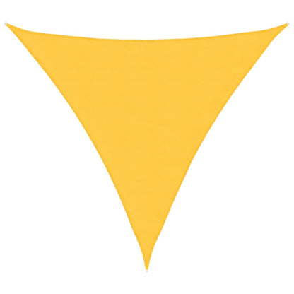 Parasole a Vela Oxford Triangolare 4,5x4,5x4,5 m Giallo | homemem39
