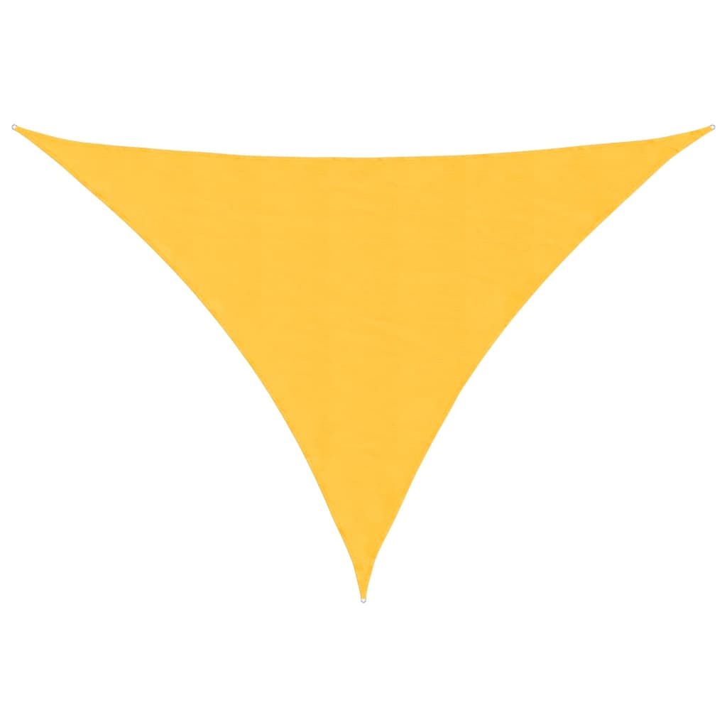 Parasole a Vela Oxford Triangolare 4x5x5 m Giallo | homemem39