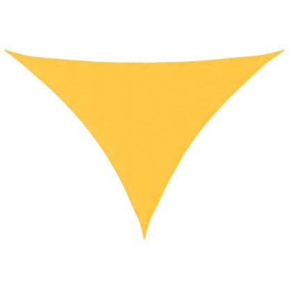 Parasole a Vela Oxford Triangolare 5x6x6 m Giallo