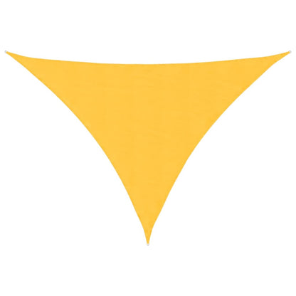 Parasole a Vela Oxford Triangolare 5x7x7 m Giallo