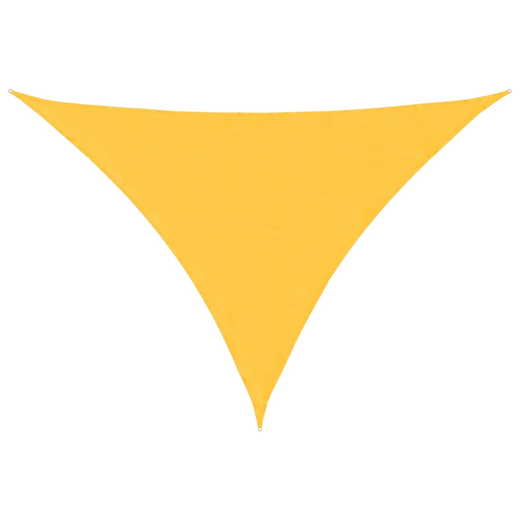 Parasole a Vela Oxford Triangolare 4x5x6,4 m Giallo